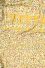 Golden Yellow Kani Silk Saree