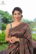 Green Kani Jamawar Silk Saree