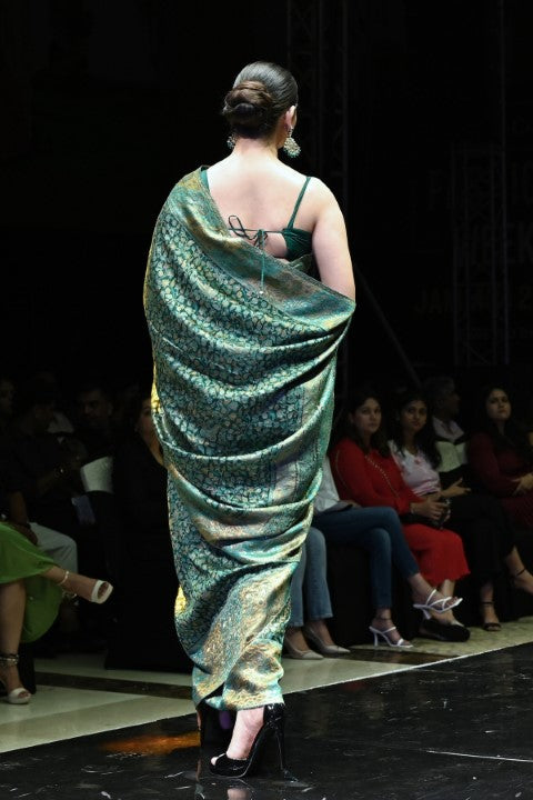 Green Kani Silk Saree