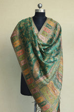 Green kani silk dupatta