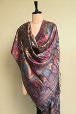 Grey Kani Silk Zari Dupatta