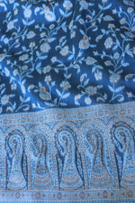 Blue Kani Chanderi Silk Saree