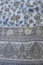 Light Grey Kani Chanderi Silk Saree