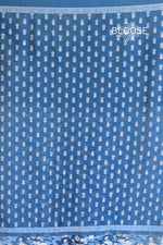 Blue Kani Chanderi Silk Saree