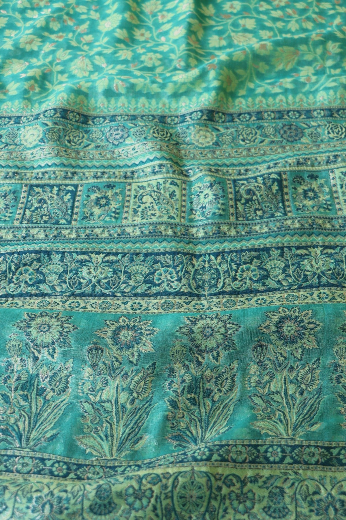 Green Kani Chanderi Silk Saree