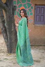 Green Kani Chanderi Silk Saree