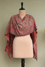 Beige Kani Floral Shawl