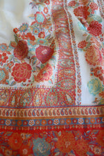 Off White Kani Floral Pallu Silk Saree