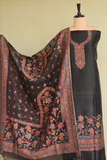 Black Kani Silk Suit