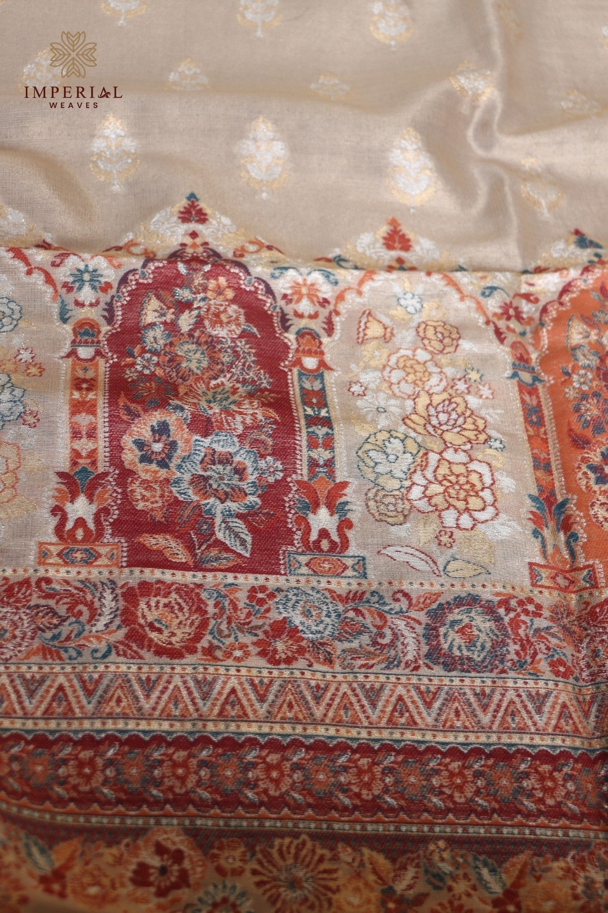 Golden Kani Tissue Silk Suit