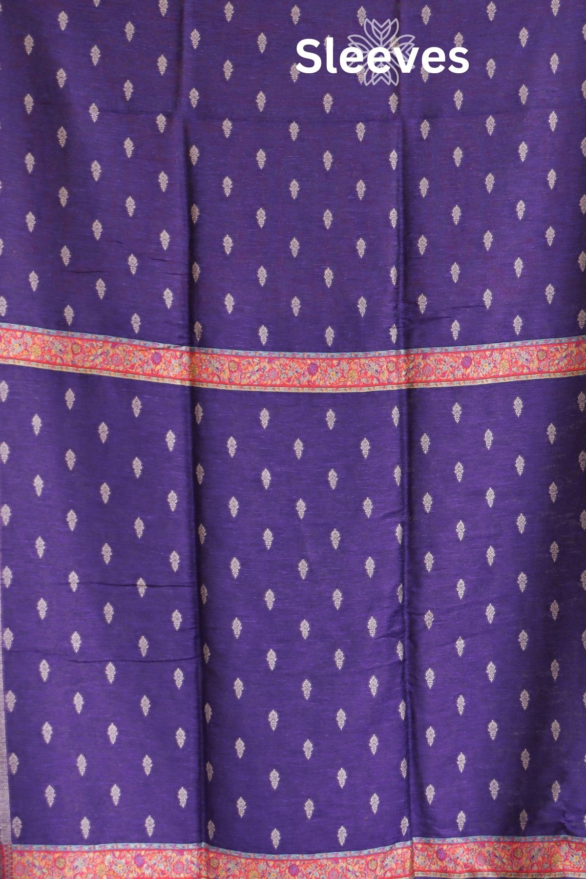 Purple Kani Silk Linen Suit with Zari