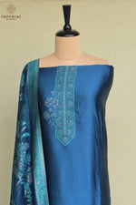 Blue Kani Silk Suit