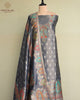 Blue Kani Tissue Silk Suit
