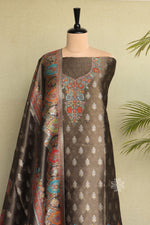 Black Kani Tissue Silk Suit