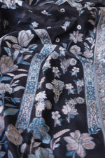 Black Kani Organza Silk Suit