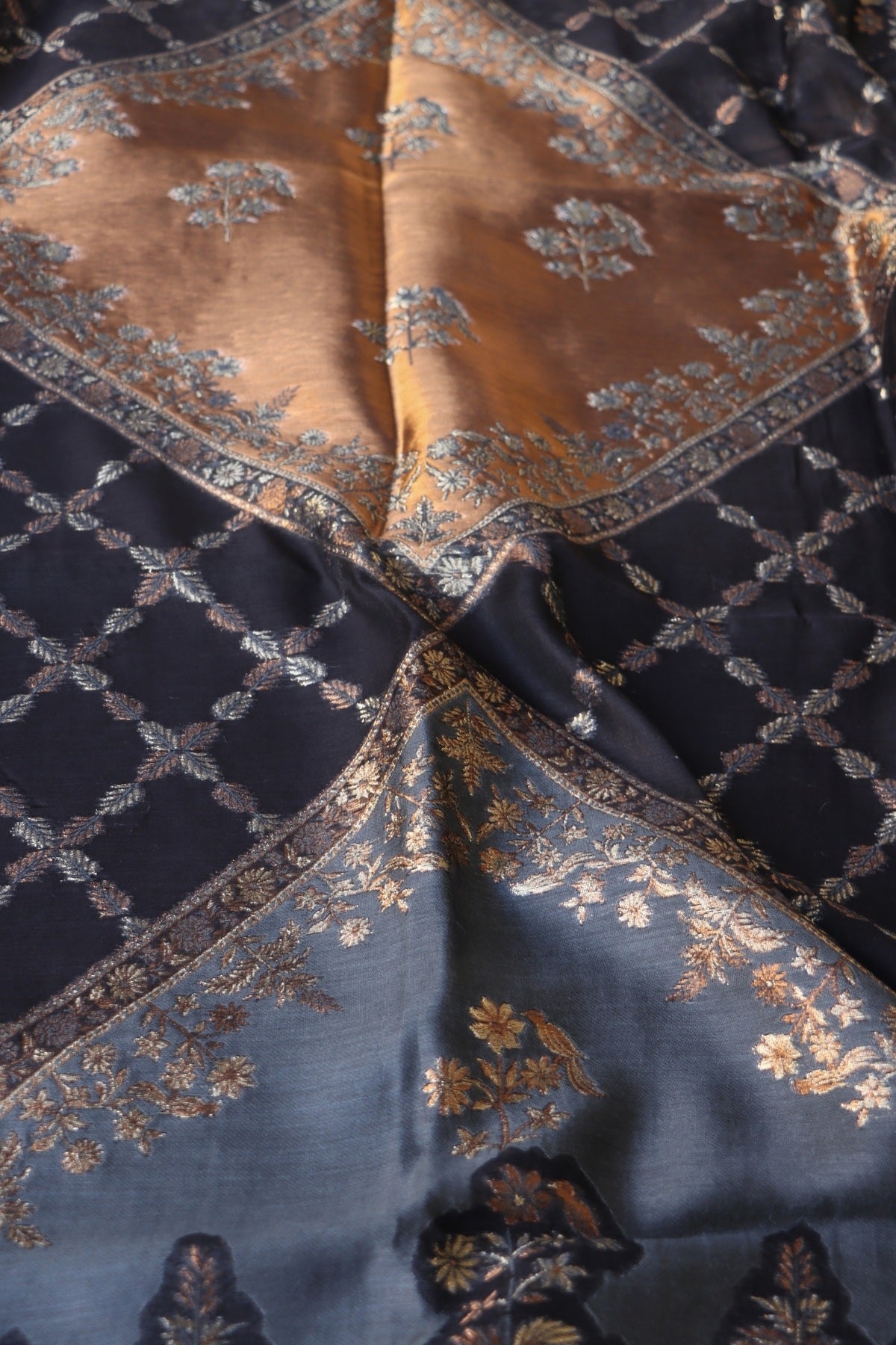Black Kani Silk Suit