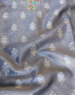 Blue Kani Tissue Silk Suit