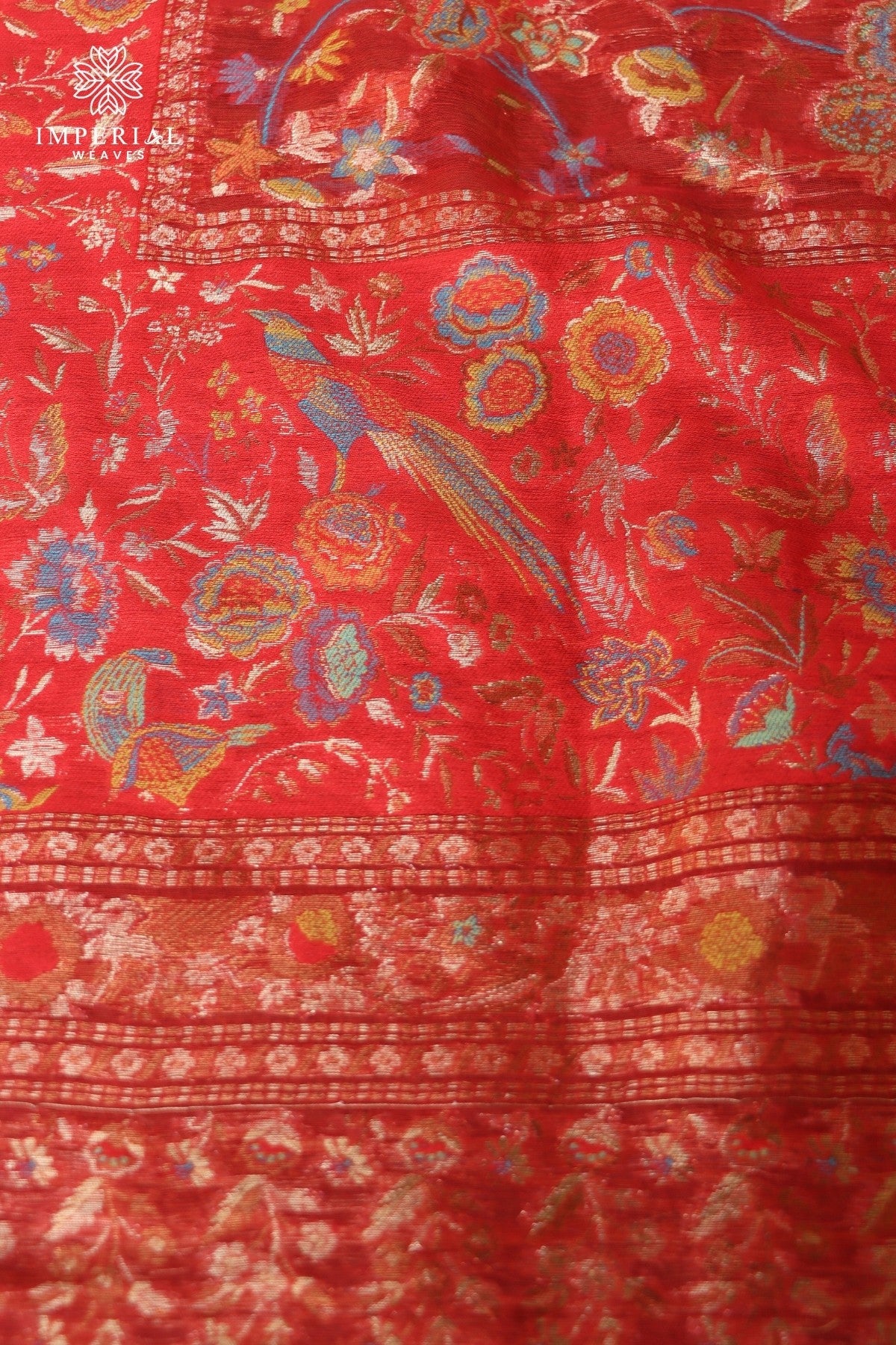 Red Kani Silk Suit