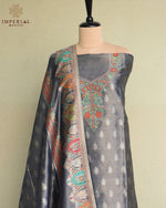 Blue Kani Tissue Silk Suit