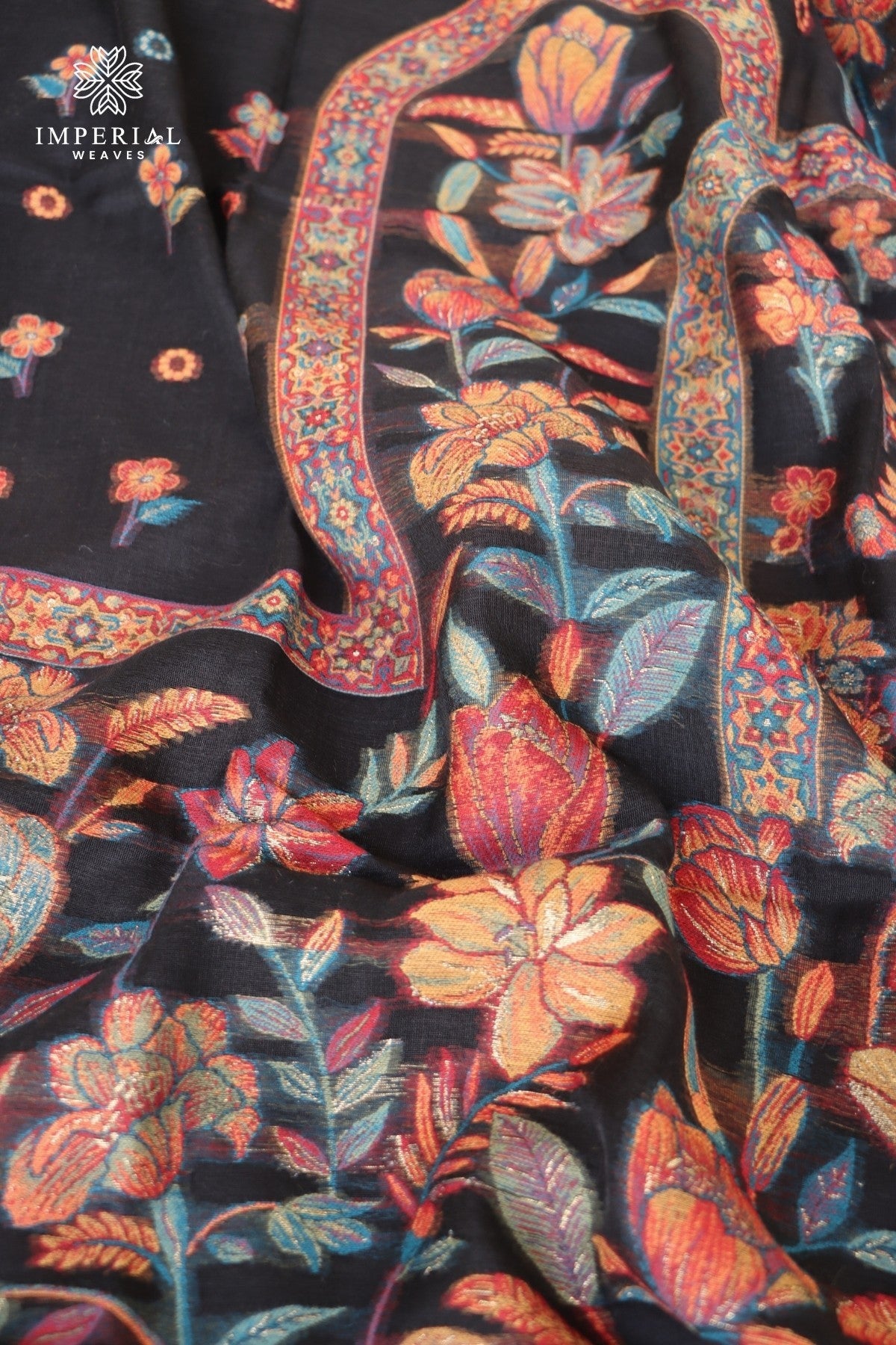 Black Kani Silk Suit