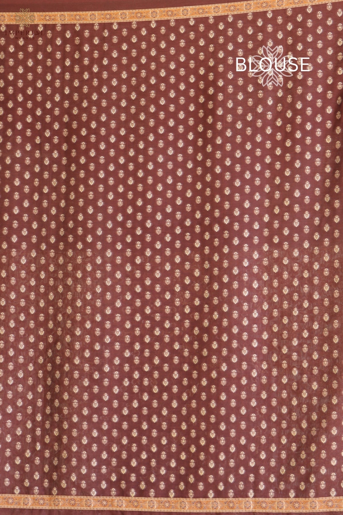 Brown Kani Chanderi Silk Saree