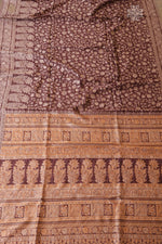 Brown Kani Chanderi Silk Saree