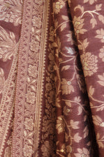 Brown Kani Chanderi Silk Saree