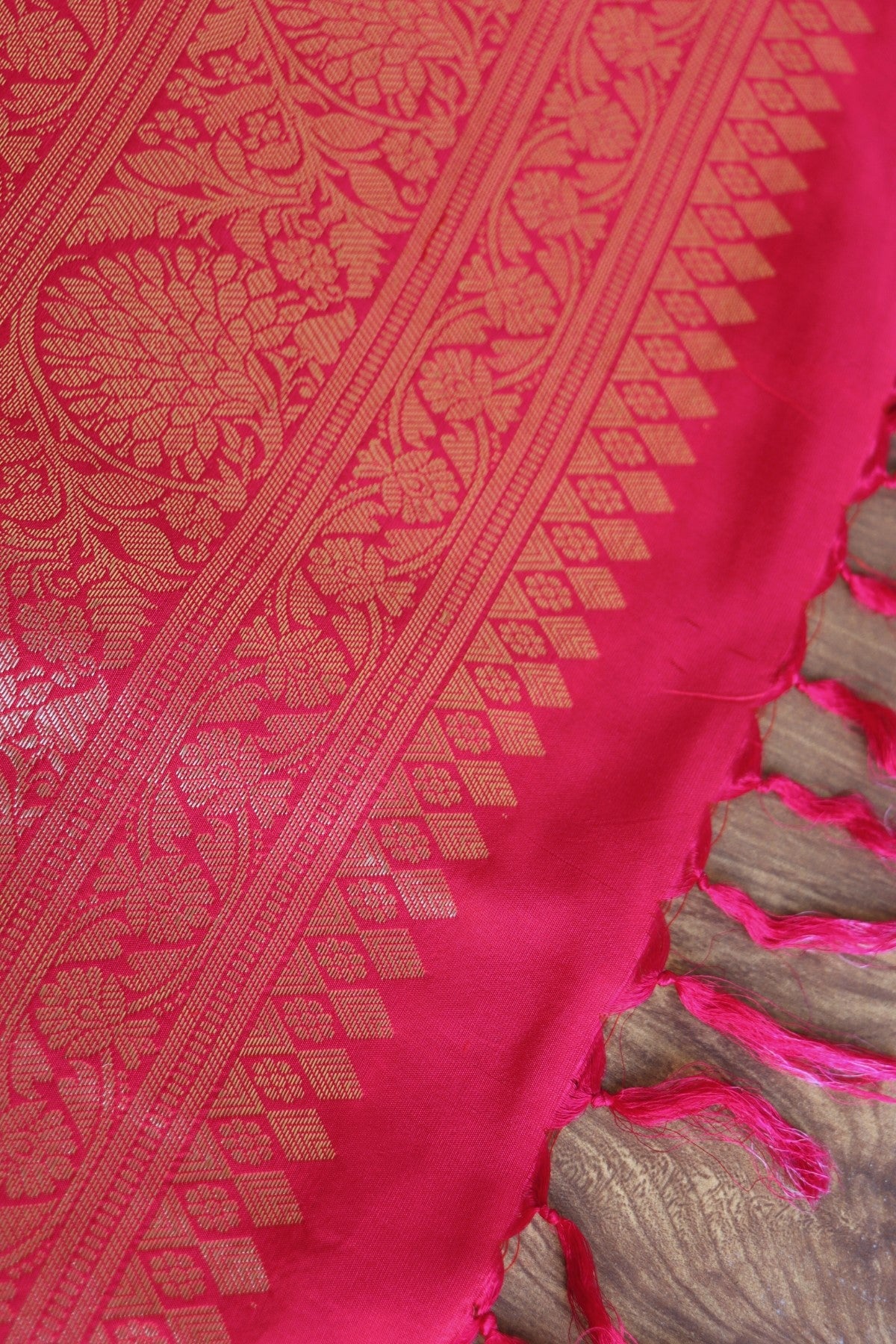 Wine Kani Kanjivaram Silk Saree