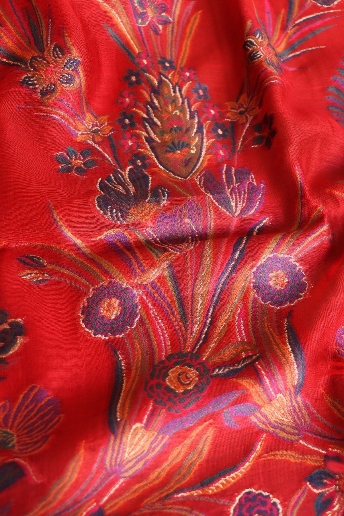 Red Kani Silk Suit