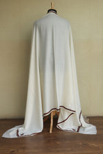 off white embroidered shawl