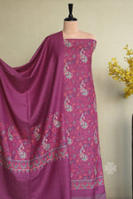 Kashmiri Embroidered Salwar Suit for winter