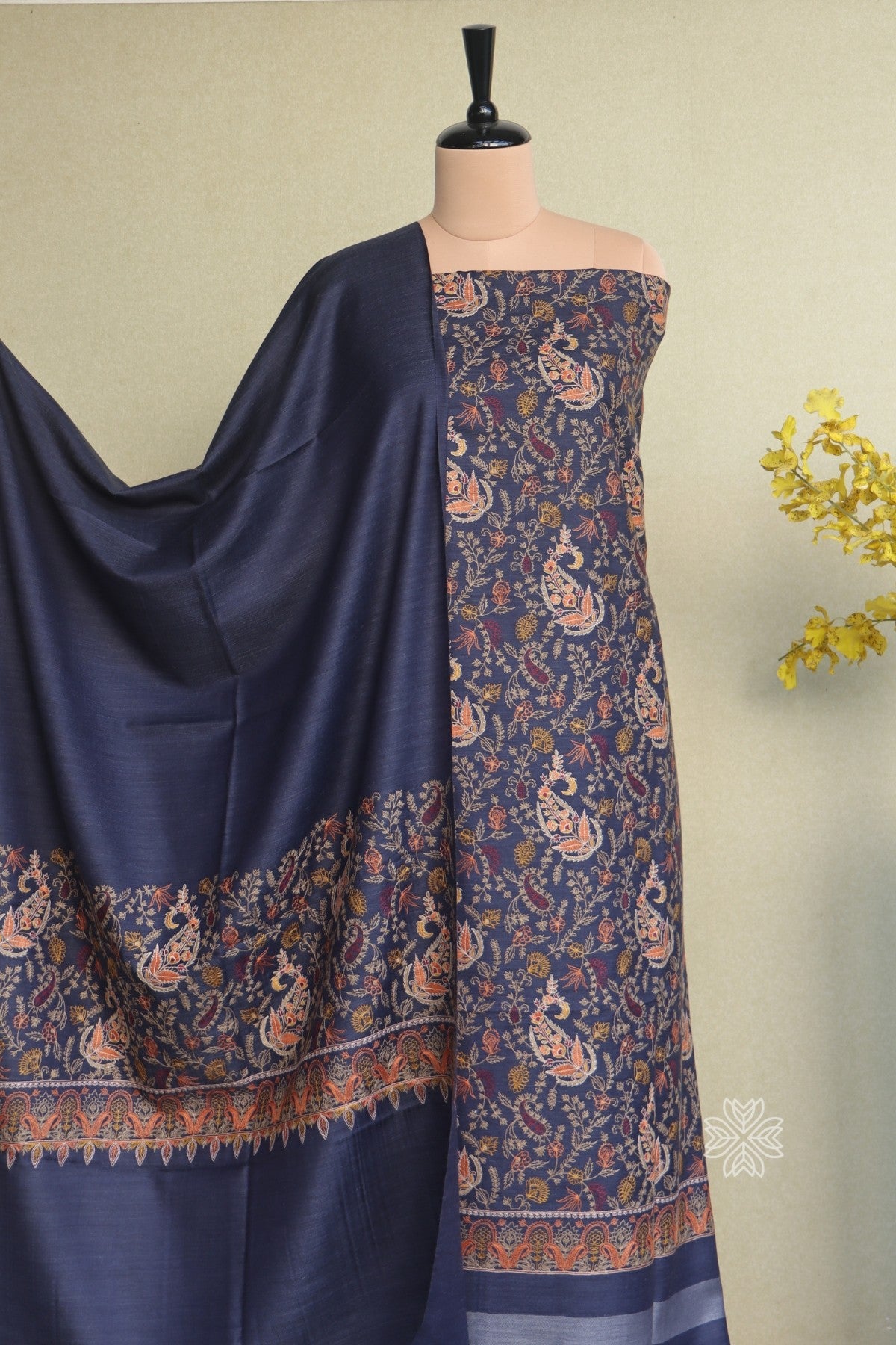 Kashmiri Embroidered Salwar Suit for winter