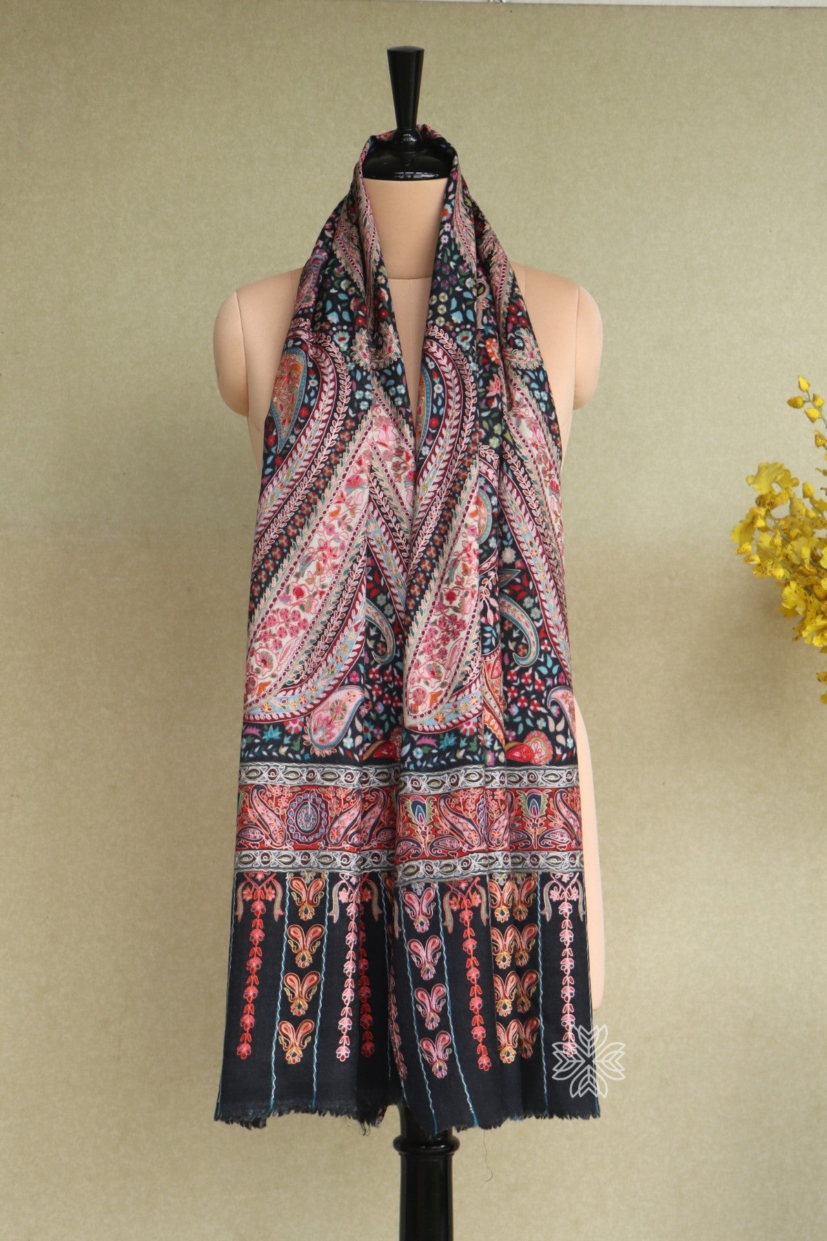 Kashmiri Embroidered Scarf