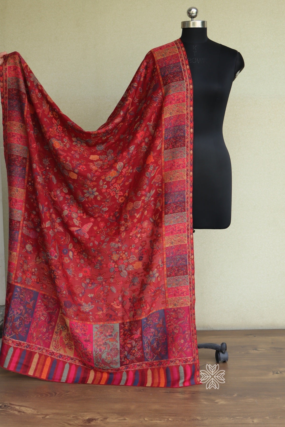 Kashmiri Embroidery Winter Wrap