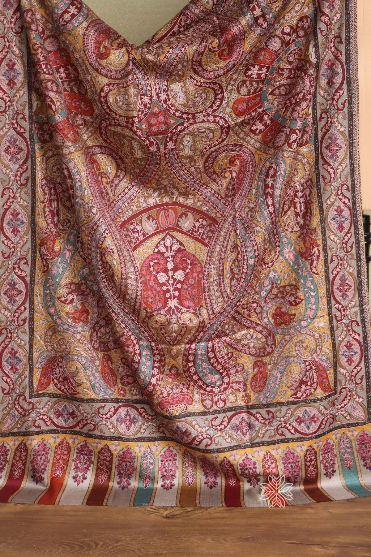 Kashmiri Embroidered Winter Wrap