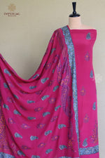 Hand Embroidered Kashmiri Salwar Suit Set