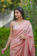 Kashmiri Kani Chanderi Silk Saree