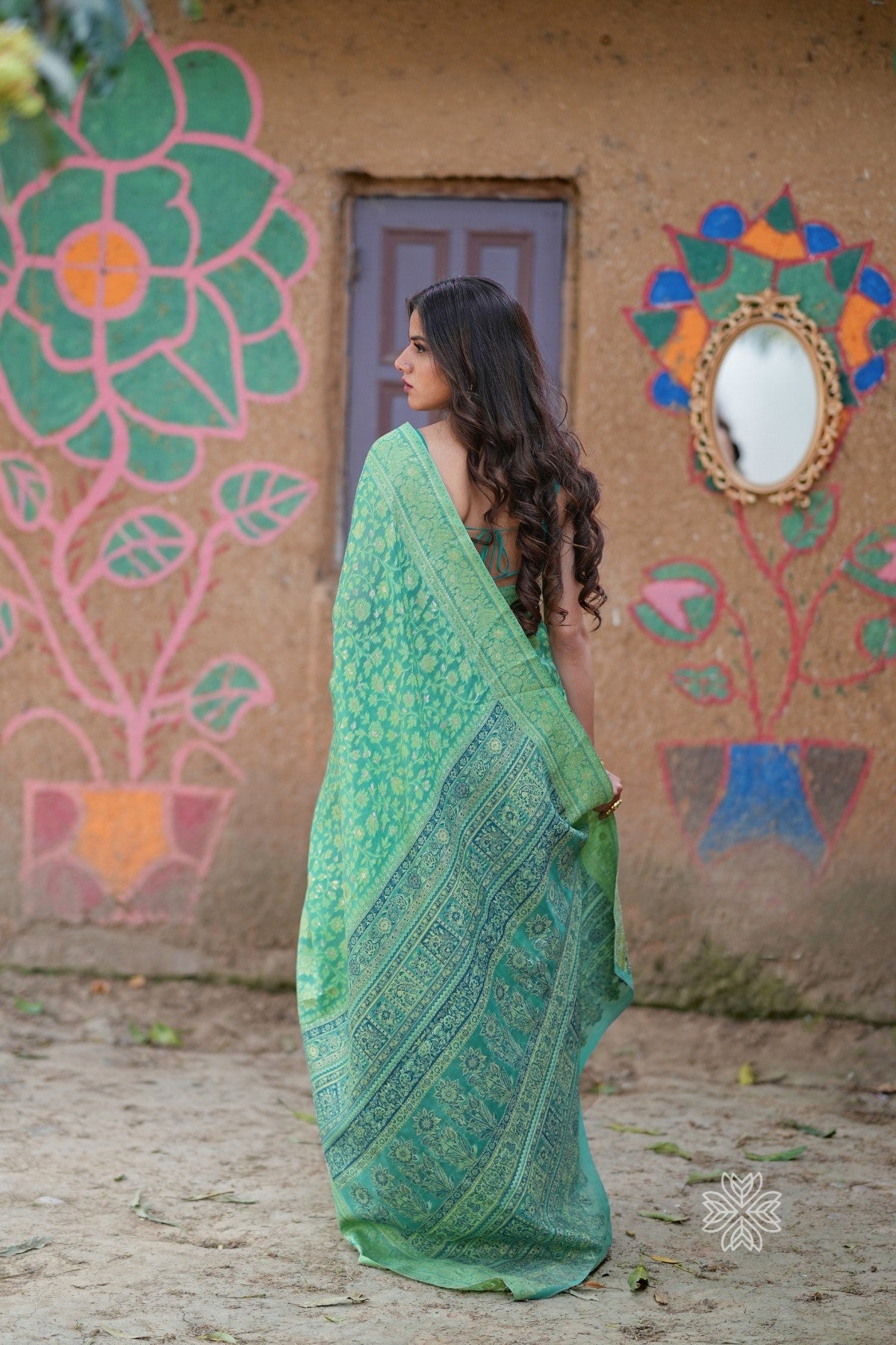 Green Kani Chanderi Silk Saree