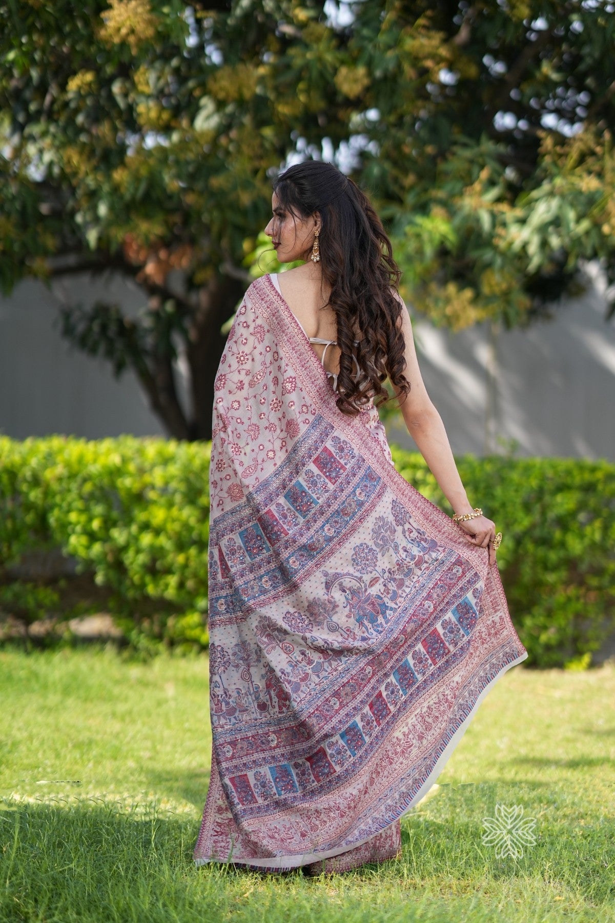 Kashmiri Kani Chanderi Silk Saree
