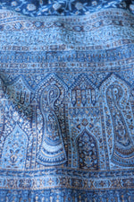 Blue Kani Chanderi Silk Saree