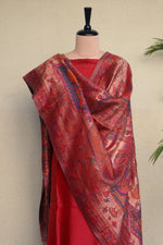 Kashmiri Kani Salwar Kameez with zari moonlight dupatta