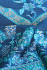 Blue Kani Silk Suit