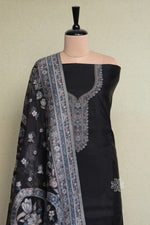 Black Kani Organza Silk Suit