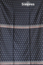 Midnight Blue Kani Silk Suit with Zari Dupatta