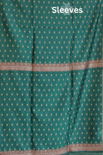 Green Kani Silk Suit with Zari Dupatta