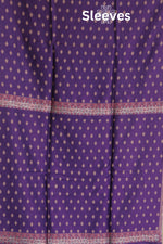 Purple Kani Silk Suit with Zari Dupatta