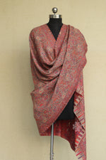 Beige Paisleyl Kani Fine Wool Shawl