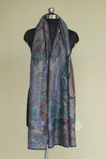 Grey Paisley Jamawar Shawl