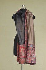Antique Gold Zari Kani Moonlight Shawl