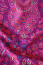 Wine Kani Chanderi Silk Suit